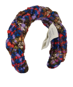 Gucci Tweed Headband, Wool, Multi, MII, 2*